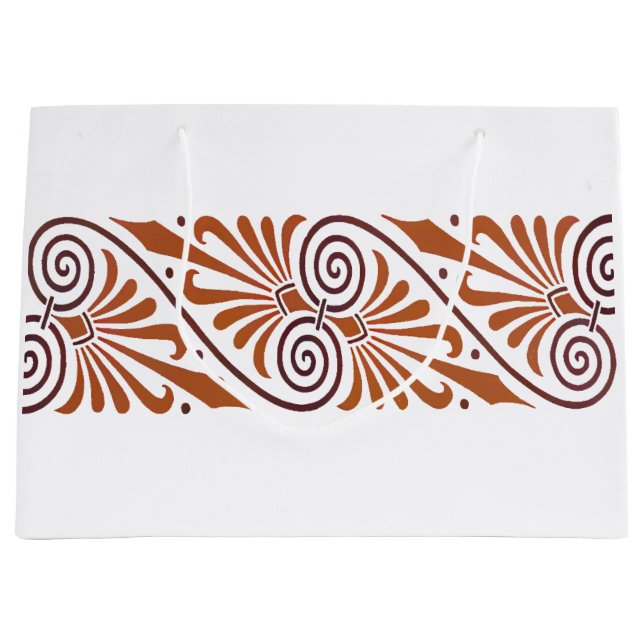 Sacola Para Presentes Grande Classic Greek Elegance Neutral  (Frente)