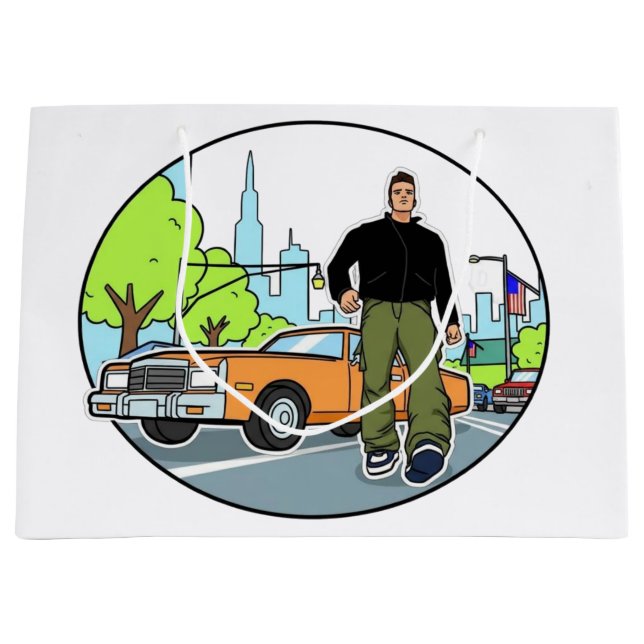 Sacola Para Presentes Grande Claude - GTA 3 (Frente)