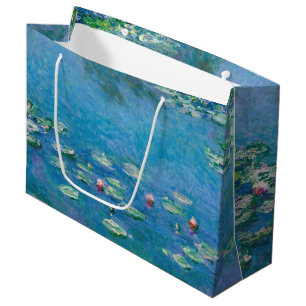 Sacola Para Presentes Grande Claude Monet - Lírios Água 1906