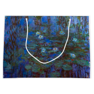 Sacola Para Presentes Grande Claude Monet - Lírios Azuis