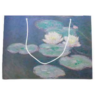 Sacola Para Presentes Grande Claude Monet - Lírios De Água, Efeito Da Noite