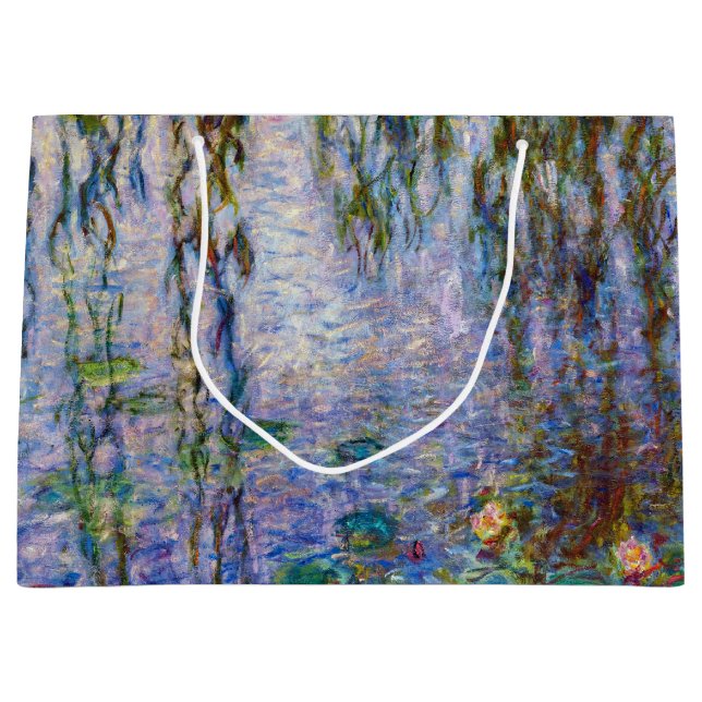 Sacola Para Presentes Grande Claude Monet - Lírios Hídricos (Frente)