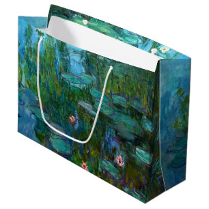 Sacola Para Presentes Grande Claude Monet's Ninfhéas