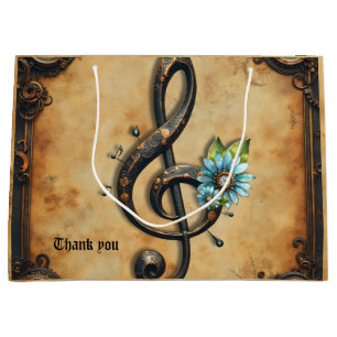Sacola Para Presentes Grande Clef mecânica