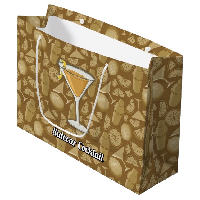 Sacola Para Presentes Grande cocktail Sidecar (Frente inclinada)