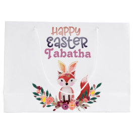 Sacola Para Presentes Grande Coelhinho de Páscoa Foxy Fofo