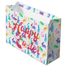 Sacola Para Presentes Grande Coelhos