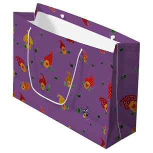 Sacola Para Presentes Grande Cogumelos com Saco de Presente Personalizado do Co