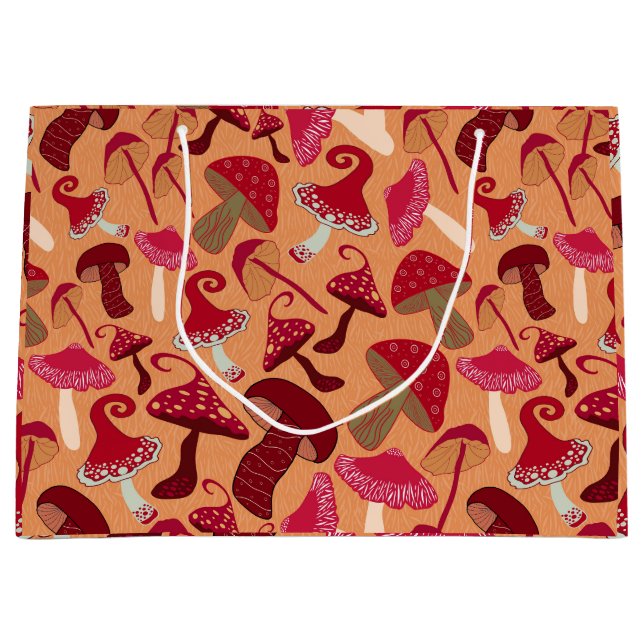 Sacola Para Presentes Grande Cogumelos Cujos (Frente)