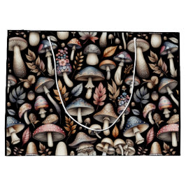 Sacola Para Presentes Grande Cogumelos Místicos