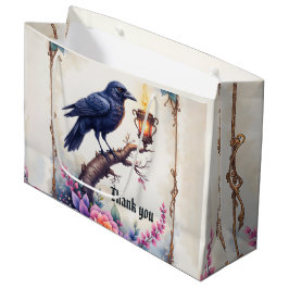 Sacola Para Presentes Grande Coleção de Casamento Enchanted Raven Wedding