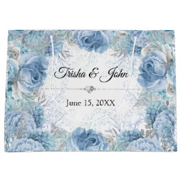 Sacola Para Presentes Grande Coleção de Casamentos Azuis