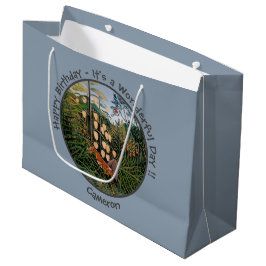 Sacola Para Presentes Grande Coleção de Itens do Partido Henri Rousseau Tiger &