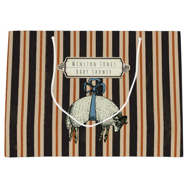 Sacola Para Presentes Grande Coleção de Ovinos do Arco bonito™ - (Frente)