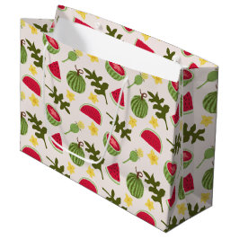 Sacola Para Presentes Grande Coleção de padrões da fruta - Melancia