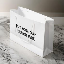 Sacola Para Presentes Grande Coloque seu próprio design