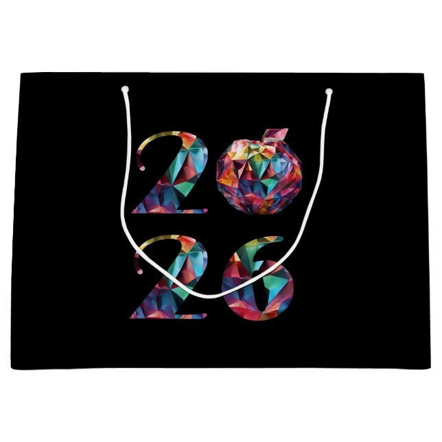 Sacola Para Presentes Grande Colorful 2026 (Frente)