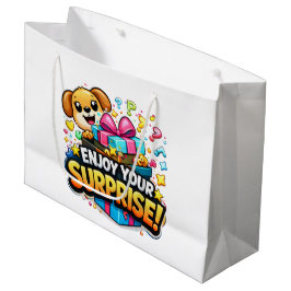 Sacola Para Presentes Grande Colorful Surprise Gift Bag – Enjoy Your Surprise
