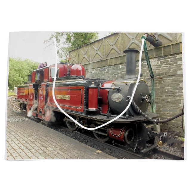 SACOLA PARA PRESENTES GRANDE COMBOIO A VAPOR (Frente)