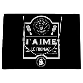 Sacola Para Presentes Grande Comedores de Queijo