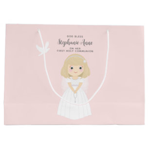 Sacola Para Presentes Grande Communion Dove Blonde Girl
