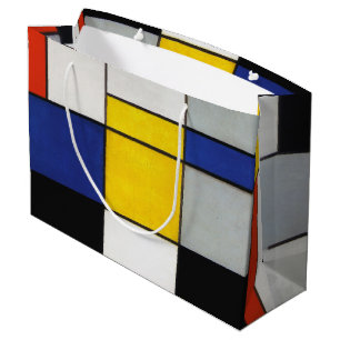 Sacola Para Presentes Grande Composição, Mondrian Large Gift Bag