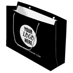 Sacola Para Presentes Grande Compras com Logotipo/Texto Personalizado Grande