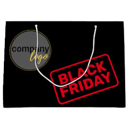 SACOLA PARA PRESENTES GRANDE COMPRO DE LOGOTIPOS DA PRÓPRIA EMPRESA BLACY FRIDA