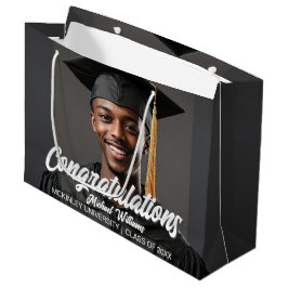 Sacola Para Presentes Grande Congratulations Graduate Photo Graduation