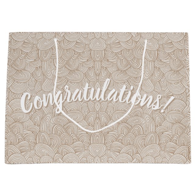 Sacola Para Presentes Grande Congratulations!- Quantum Weave Neutral Large Gift (Frente)