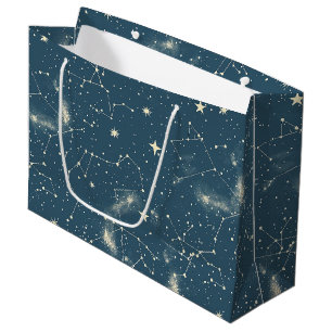 Sacola Para Presentes Grande Constelação Celestial - Noite Estelar (2)