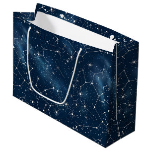 Sacola Para Presentes Grande Constelação Celestial - Noite Estelar (4)