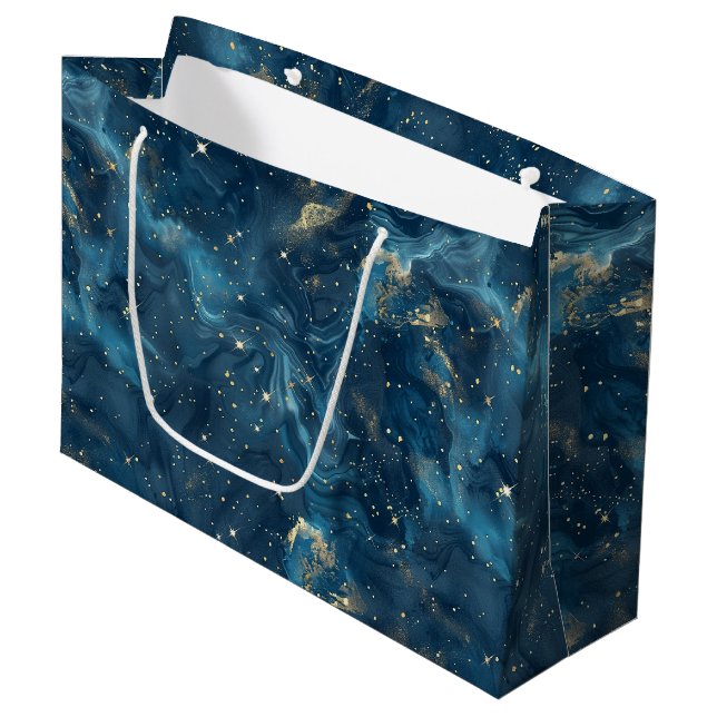 Sacola Para Presentes Grande Constelação Celestial - Noite Estelar (8) (Frente inclinada)