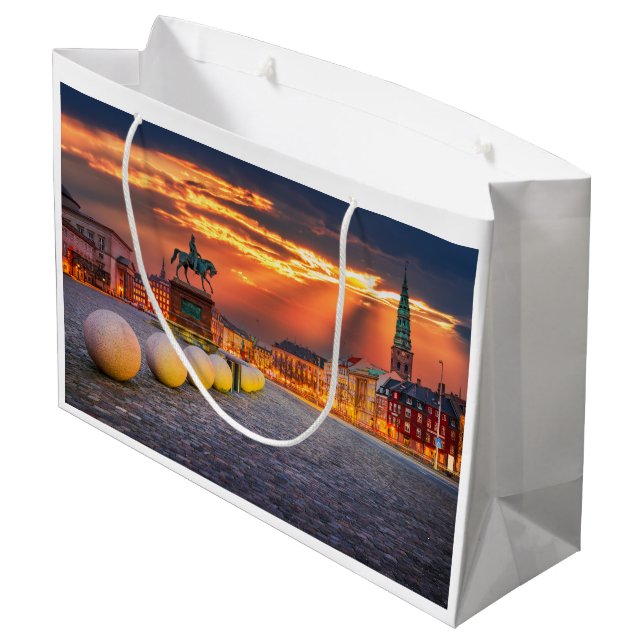 Sacola Para Presentes Grande Copenhaga (Verso inclinado)