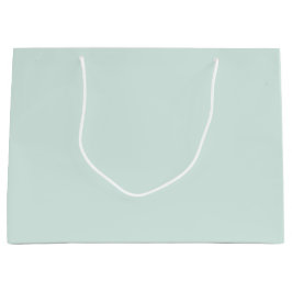 Sacola Para Presentes Grande Cor Sólida da primavera Mint