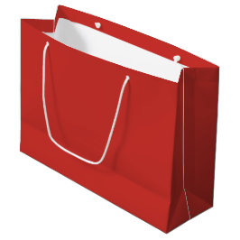 Sacola Para Presentes Grande Cor Sólida Vermelha Natal