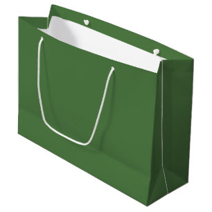 Sacola Para Presentes Grande Cor Sólido Verde Fern