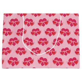 Sacola Para Presentes Grande Coração