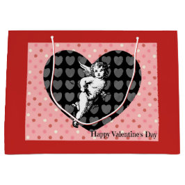 Sacola Para Presentes Grande CORAÇÃO ANGELS - Saco do Presente