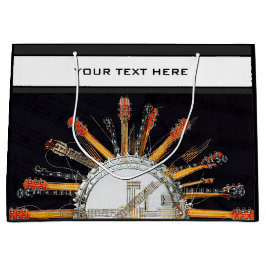 SACOLA PARA PRESENTES GRANDE CORDAS DE GUITAR NO SOL