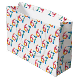 Sacola Para Presentes Grande Cores Brilhantes 67 Sem Significado Algum Branco