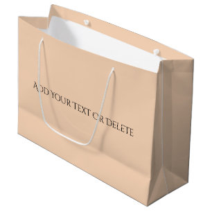 Sacola Para Presentes Grande Cores de Tendência - Peach Blush Large Gift Bag