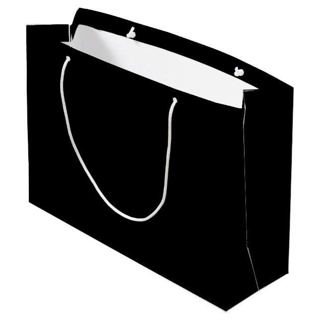 Sacola Para Presentes Grande Cores Spooky - Grande Saco de Presente Preto (Verso inclinado)
