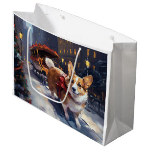 Sacola Para Presentes Grande Corgi Christmas Fesason Season