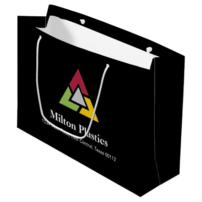 Sacola Para Presentes Grande Corporate Gift Bag with Company Logo (Frente inclinada)