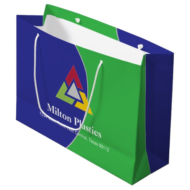 Sacola Para Presentes Grande Corporate Gift Bag with Company Logo (Frente inclinada)