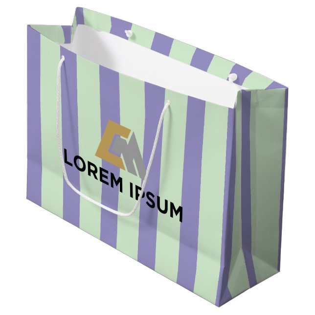 Sacola Para Presentes Grande Corporate Gift Bag with Company Logo (Frente inclinada)