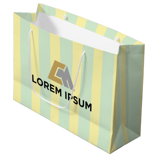 Sacola Para Presentes Grande Corporate Gift Bag with Company Logo (Frente inclinada)
