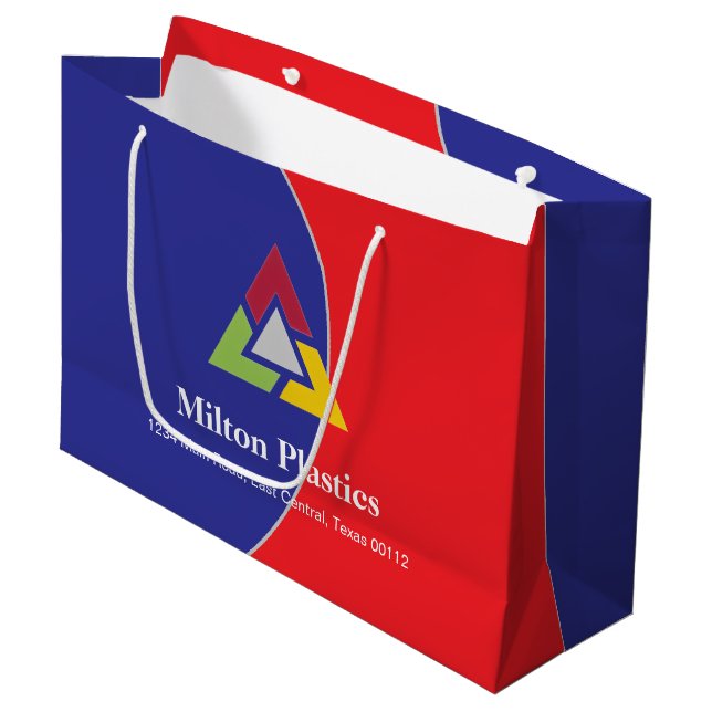 Sacola Para Presentes Grande Corporate Gift Bag with Company Logo (Frente inclinada)