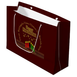 Sacola Para Presentes Grande Correspondência com os Sete Princípios do Feliz Kw